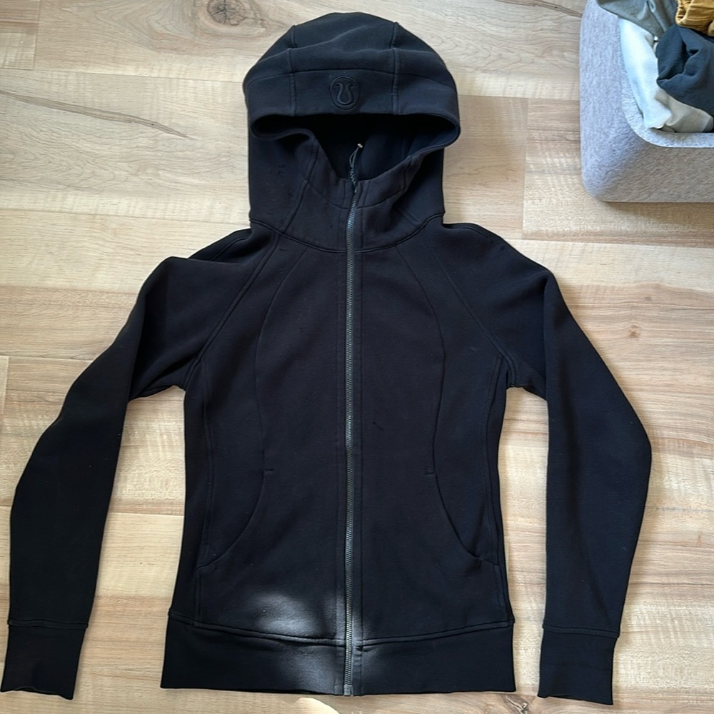 Lululemon Define Jacket Plush hoodie Size 8 black